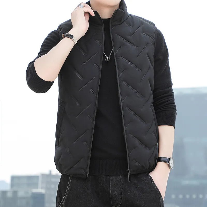 best Brand Fashion Men Autumn Winter Vest Waistcoat Korean Style Man Casual Sleeveless Jacket Coats Size M-5XL shop online at M2K Trends for
