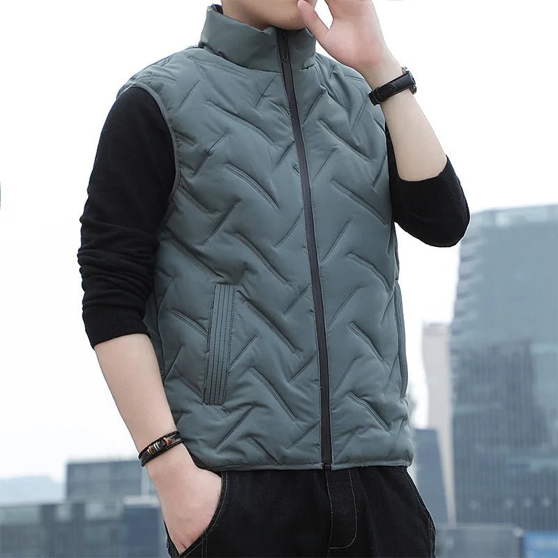 best Brand Fashion Men Autumn Winter Vest Waistcoat Korean Style Man Casual Sleeveless Jacket Coats Size M-5XL shop online at M2K Trends for