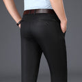 best BROWON 2023 New Arrival Casual Pants Men Mid Waist Straight Formal Long Trouser Adult Solid Color Flat Design Pant Business Men 0 shop online at M2K Trends for
