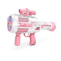 best Bubbles Gun Kids Toy Rocket Soap Bubble Machine Guns Automatic Blower Portable Pomperos Toy For Children Gift 0 shop online at M2K Trends for