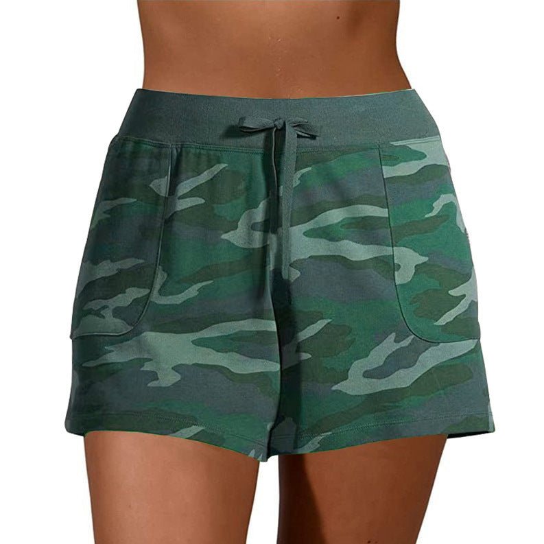 best Camouflage Sports Lace-Up Casual Shorts Women 0 shop online at M2K Trends for