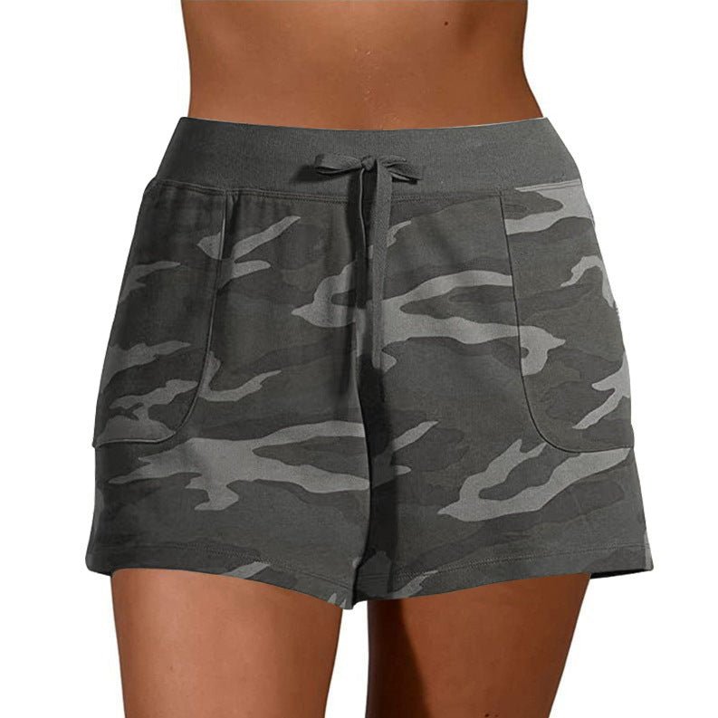 best Camouflage Sports Lace-Up Casual Shorts Women 0 shop online at M2K Trends for