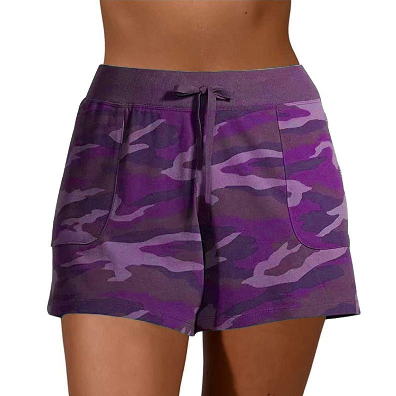 best Camouflage Sports Lace-Up Casual Shorts Women 0 shop online at M2K Trends for
