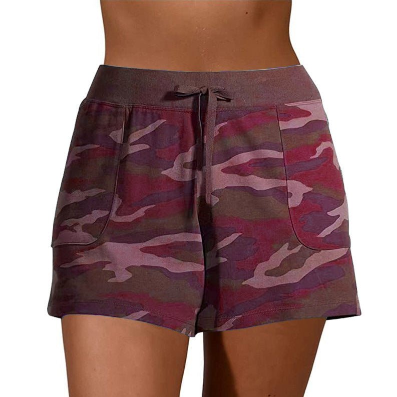 best Camouflage Sports Lace-Up Casual Shorts Women 0 shop online at M2K Trends for