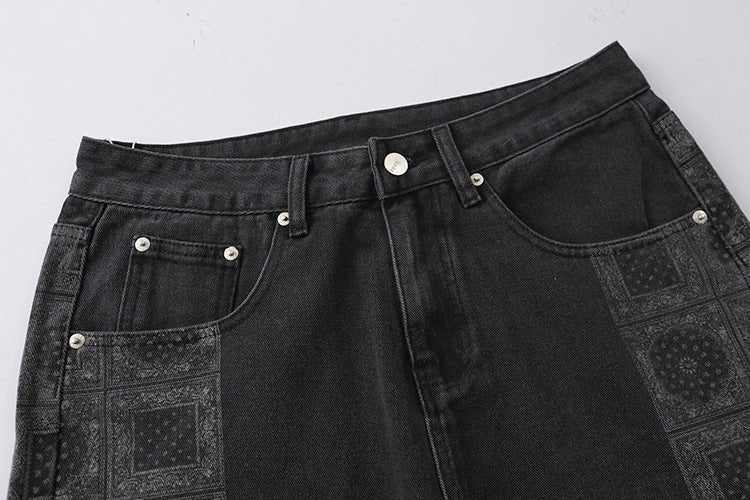 best Cashew flower black jeans 0 shop online at M2K Trends for