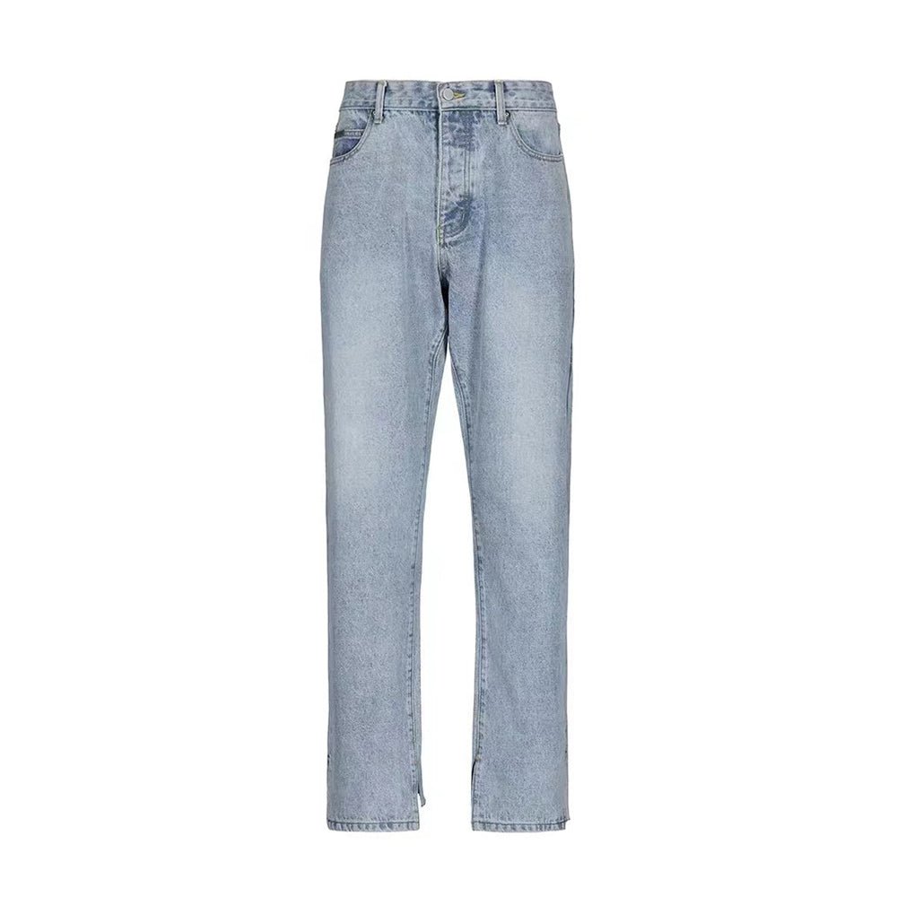 best Casual Japanese Trendy Street Style Light Blue Washed Loose Trousers Design Jeans 0 shop online at M2K Trends for