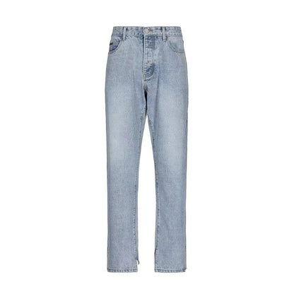 best Casual Japanese Trendy Street Style Light Blue Washed Loose Trousers Design Jeans 0 shop online at M2K Trends for