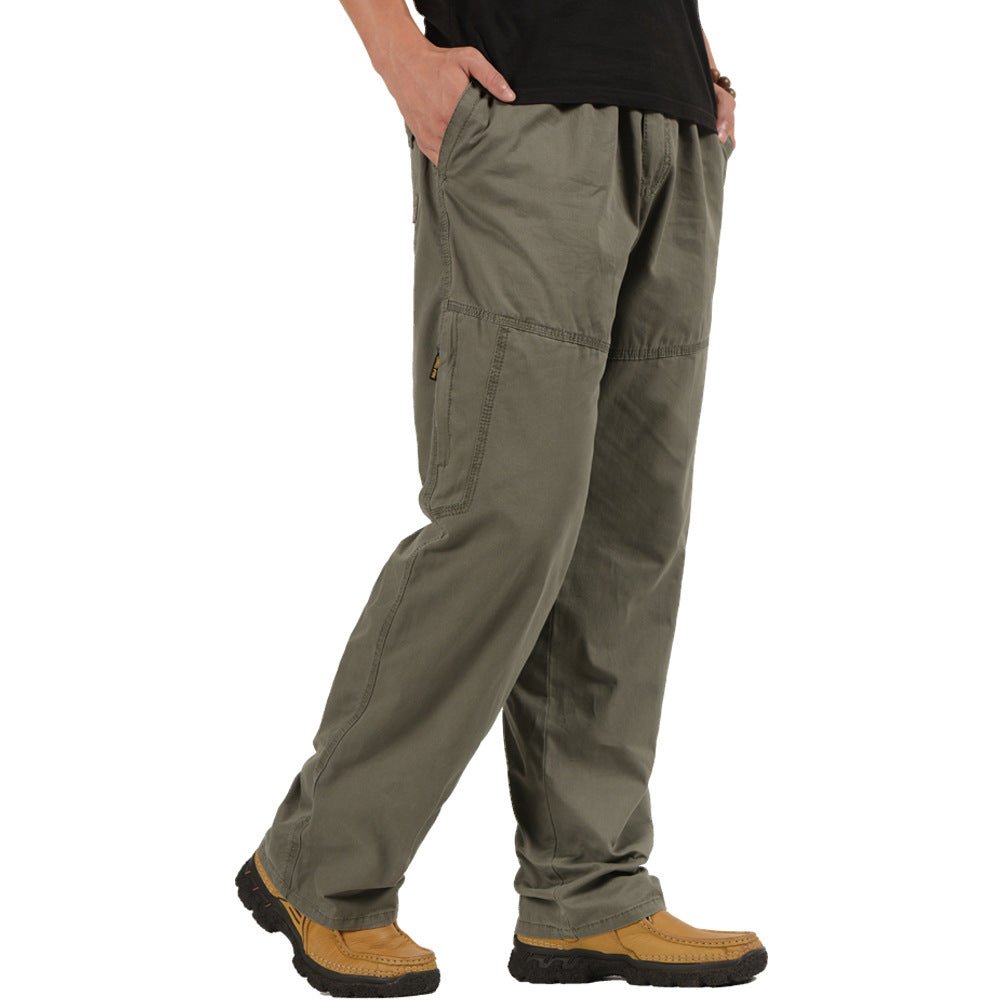 best Casual Pants Loose Middle Aged And Elderly Trousers Men's Plus Fat Men's Pants Pants shop online at M2K Trends for mens pants