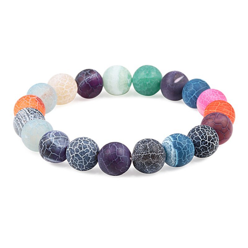 best Charm Purple Natural Weathered Stone Bracelet Women Men Crack Chakra Bead Strand Bracelets 6mm 8mm 10mm Yoga Buddha Jewelry Gift 0 shop online at M2K Trends for