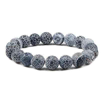 best Charm Purple Natural Weathered Stone Bracelet Women Men Crack Chakra Bead Strand Bracelets 6mm 8mm 10mm Yoga Buddha Jewelry Gift 0 shop online at M2K Trends for