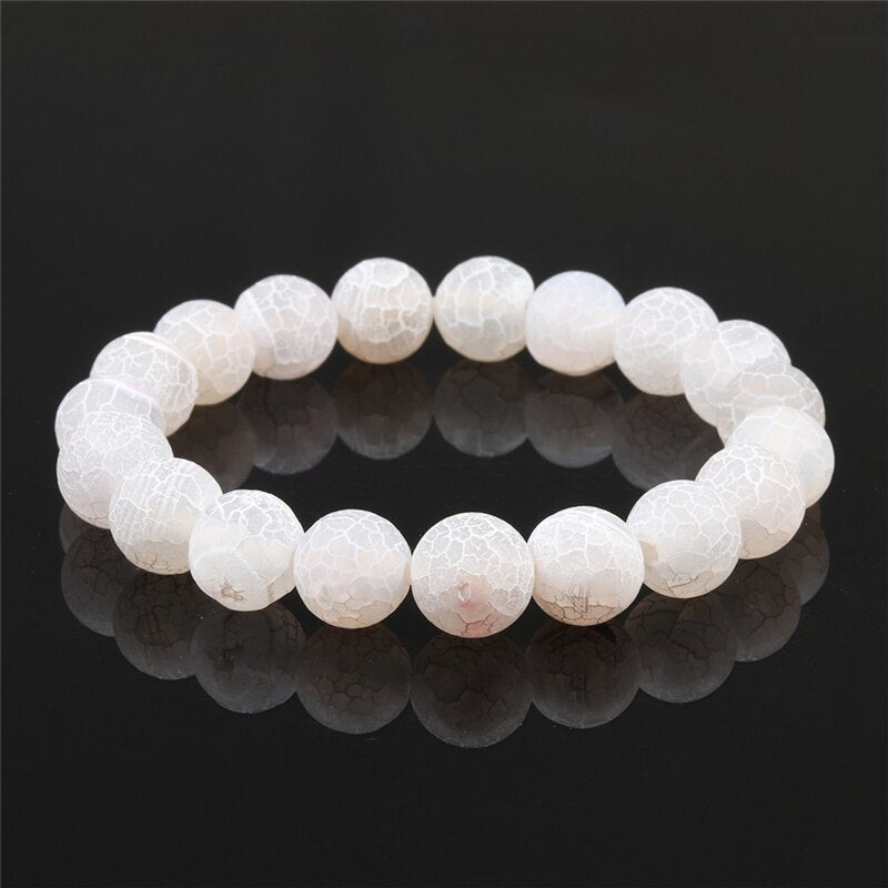 best Charm Purple Natural Weathered Stone Bracelet Women Men Crack Chakra Bead Strand Bracelets 6mm 8mm 10mm Yoga Buddha Jewelry Gift 0 shop online at M2K Trends for