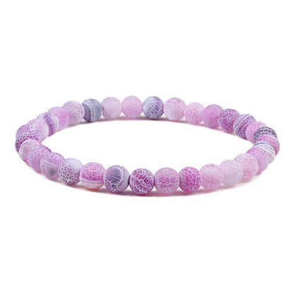 best Charm Purple Natural Weathered Stone Bracelet Women Men Crack Chakra Bead Strand Bracelets 6mm 8mm 10mm Yoga Buddha Jewelry Gift 0 shop online at M2K Trends for