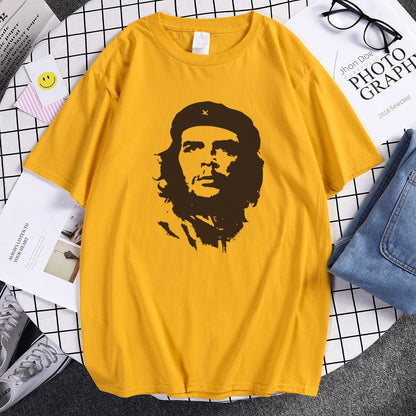 best Che Guevara Hero Men T Shirt Printed Retro Loose Short Sleeve T-Shirts Hipster Pattern Tops Tees Cool High Quality Male T-Shirt 0 shop online at M2K Trends for