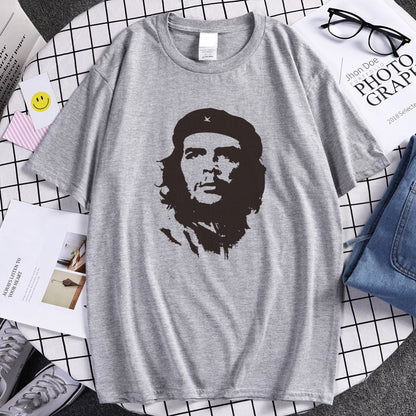 best Che Guevara Hero Men T Shirt Printed Retro Loose Short Sleeve T-Shirts Hipster Pattern Tops Tees Cool High Quality Male T-Shirt 0 shop online at M2K Trends for