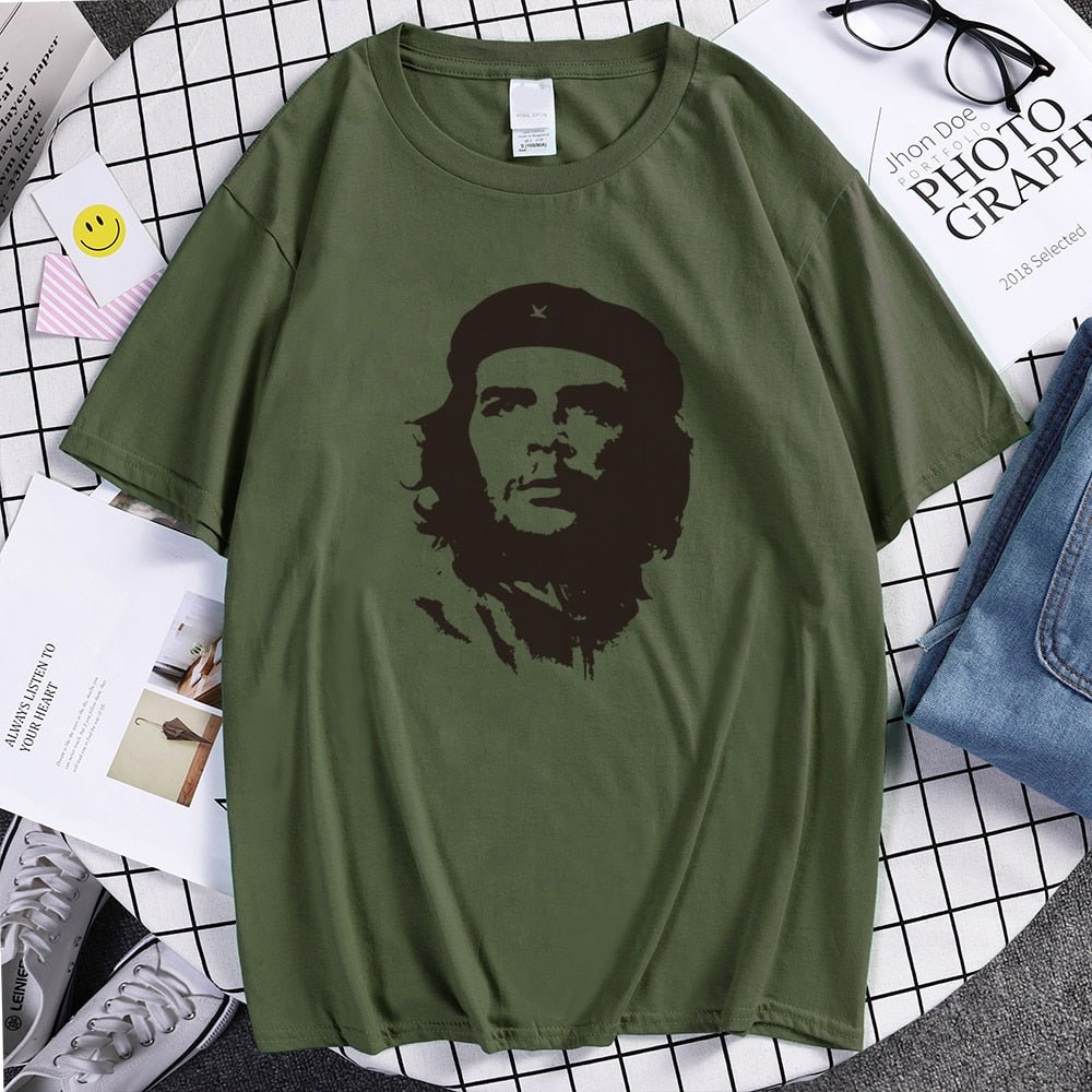 best Che Guevara Hero Men T Shirt Printed Retro Loose Short Sleeve T-Shirts Hipster Pattern Tops Tees Cool High Quality Male T-Shirt 0 shop online at M2K Trends for