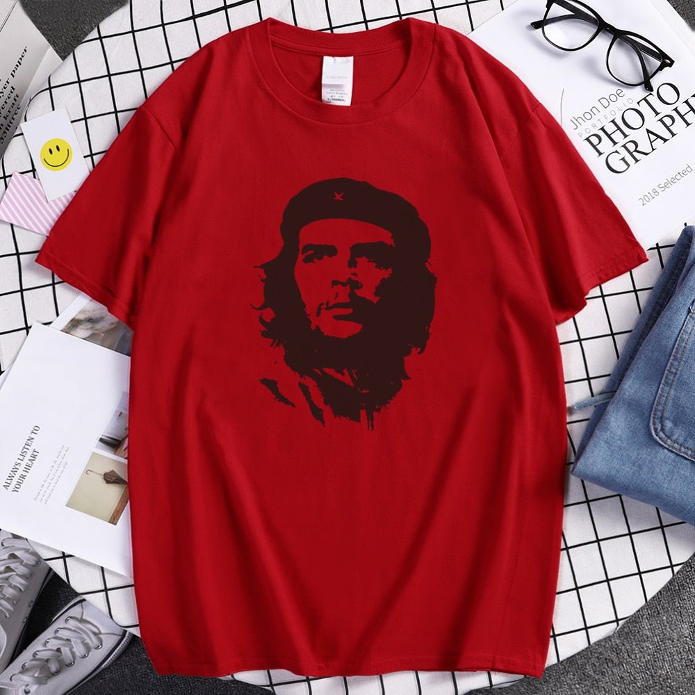 best Che Guevara Hero Men T Shirt Printed Retro Loose Short Sleeve T-Shirts Hipster Pattern Tops Tees Cool High Quality Male T-Shirt 0 shop online at M2K Trends for