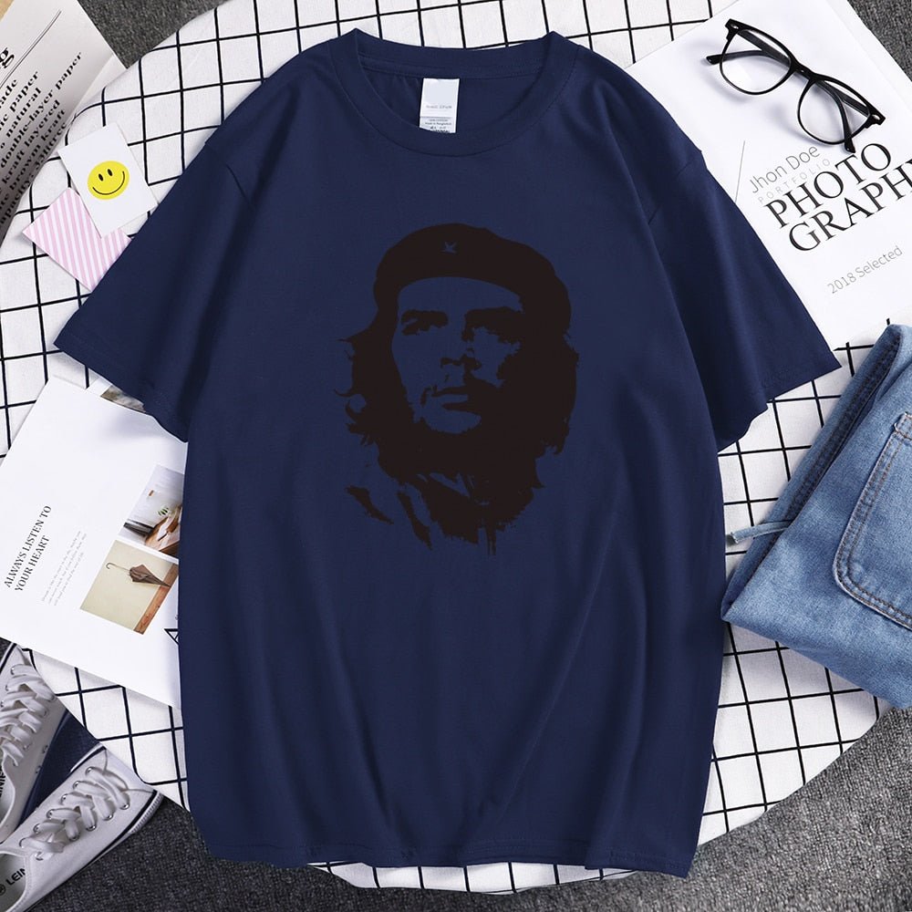 best Che Guevara Hero Men T Shirt Printed Retro Loose Short Sleeve T-Shirts Hipster Pattern Tops Tees Cool High Quality Male T-Shirt 0 shop online at M2K Trends for