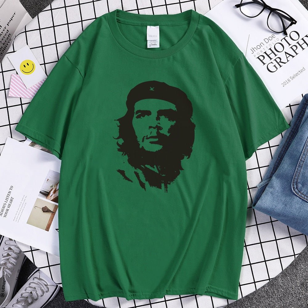 best Che Guevara Hero Men T Shirt Printed Retro Loose Short Sleeve T-Shirts Hipster Pattern Tops Tees Cool High Quality Male T-Shirt 0 shop online at M2K Trends for