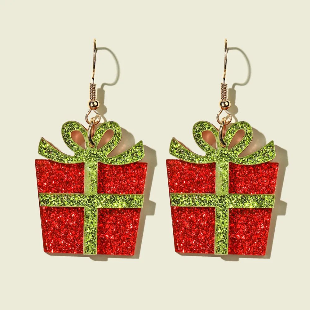 best cheap Fashion Cartoon Elk Tree Snowman Christmas Earrings Cute Acrylic Glitter Colorful Gifts Santa Claus Dangle Drop Earrings Jewelry shop online at M2K Trends for