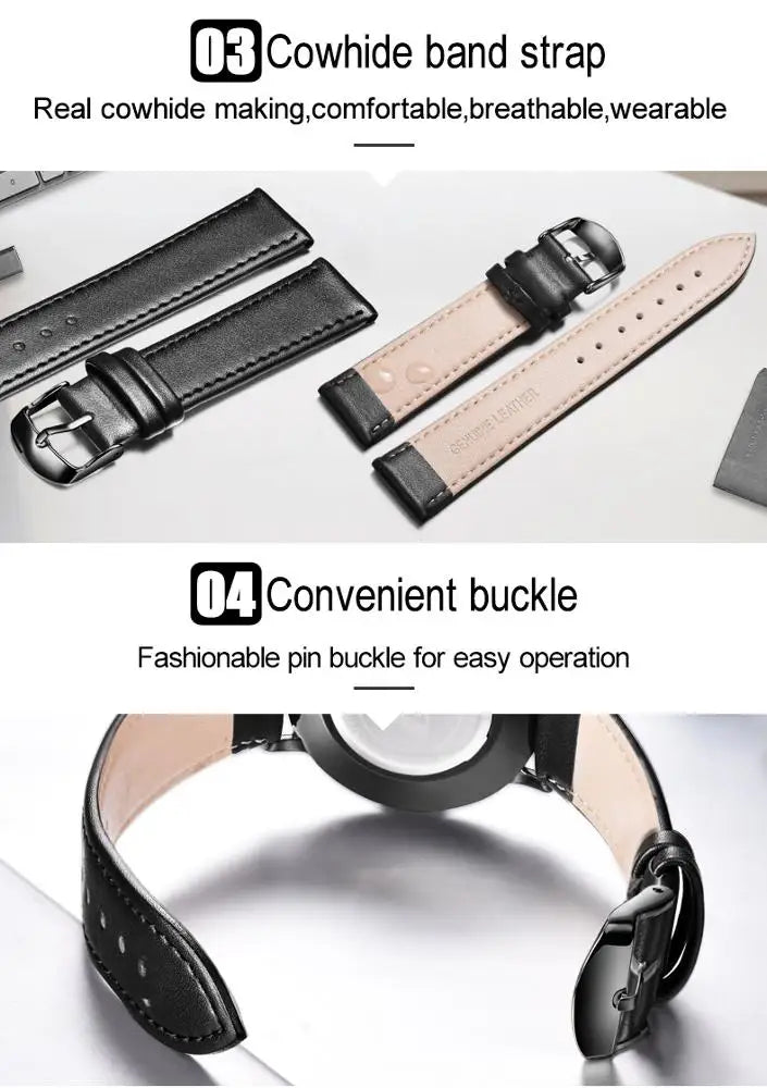 best Cheap OLEVS 5869 Men Sport Quartz Watch MinimalistWatches Week And Date Chronograph Watch Fashion Leather Strap Watch For Boy shop online at M2K Trends for