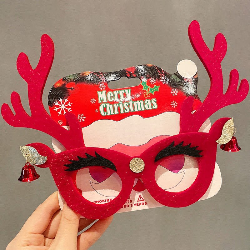 best Christmas Elk Glasses Frame Dress Up Couple 0 shop online at M2K Trends for