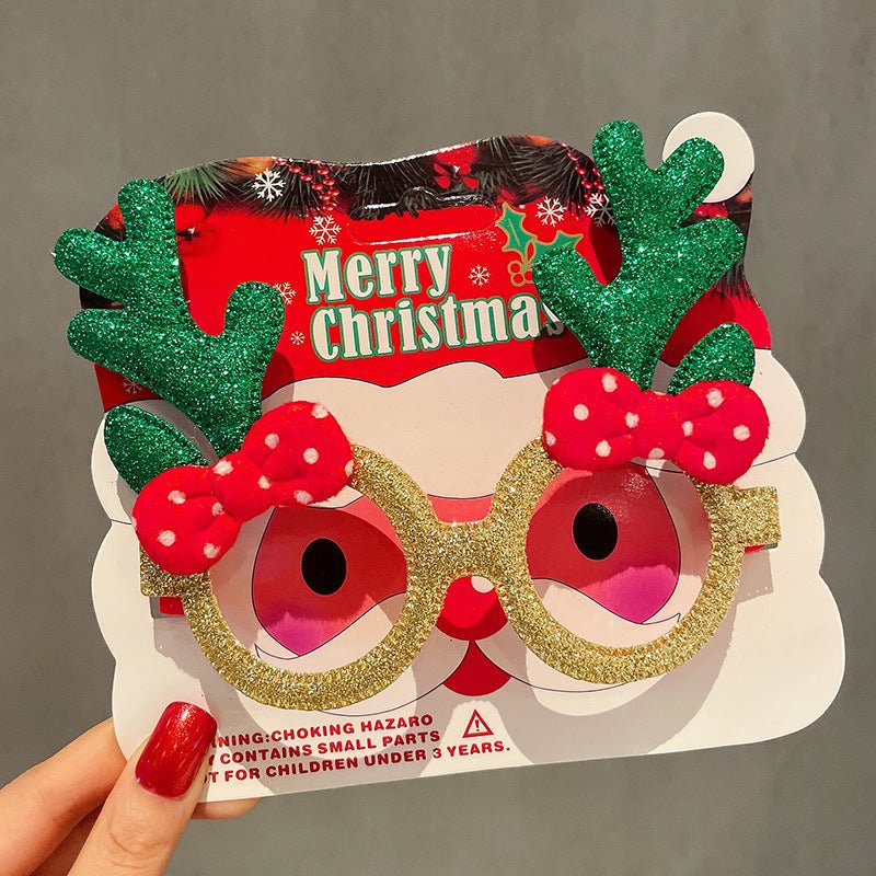 best Christmas Elk Glasses Frame Dress Up Couple 0 shop online at M2K Trends for