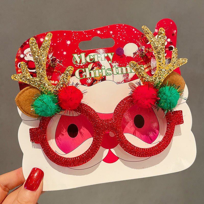 best Christmas Elk Glasses Frame Dress Up Couple 0 shop online at M2K Trends for