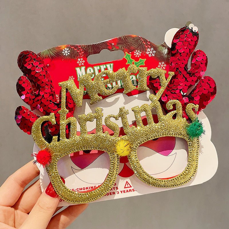 best Christmas Elk Glasses Frame Dress Up Couple 0 shop online at M2K Trends for