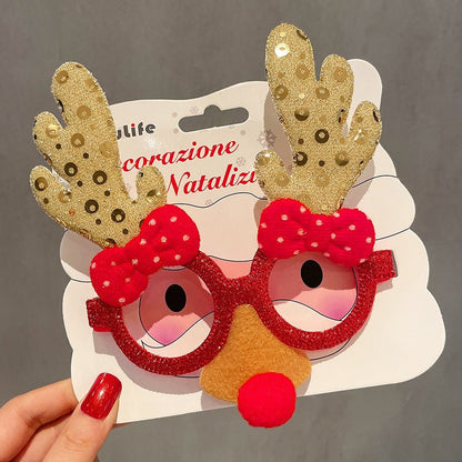 best Christmas Elk Glasses Frame Dress Up Couple 0 shop online at M2K Trends for