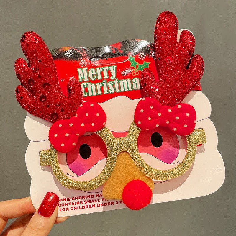 best Christmas Elk Glasses Frame Dress Up Couple 0 shop online at M2K Trends for