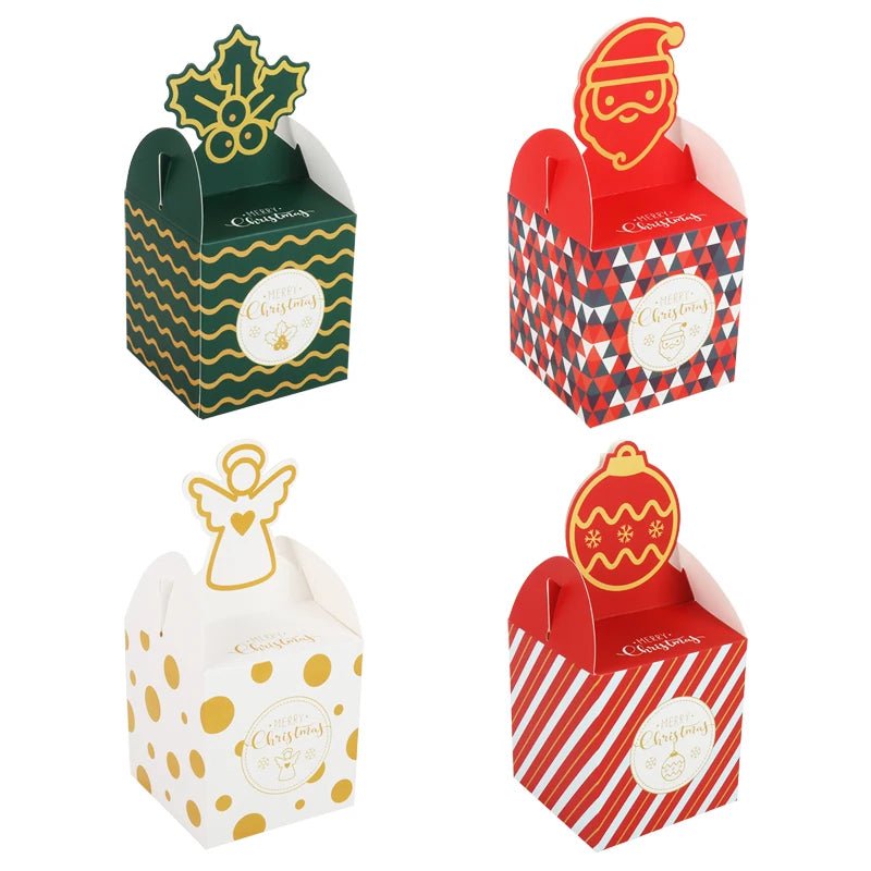 best Christmas paper Kids Candy Box Bag Navidad 2021 New year christmas home decoration Natal gift bags Kerst Noel Treats packing box shop online at M2K Trends for