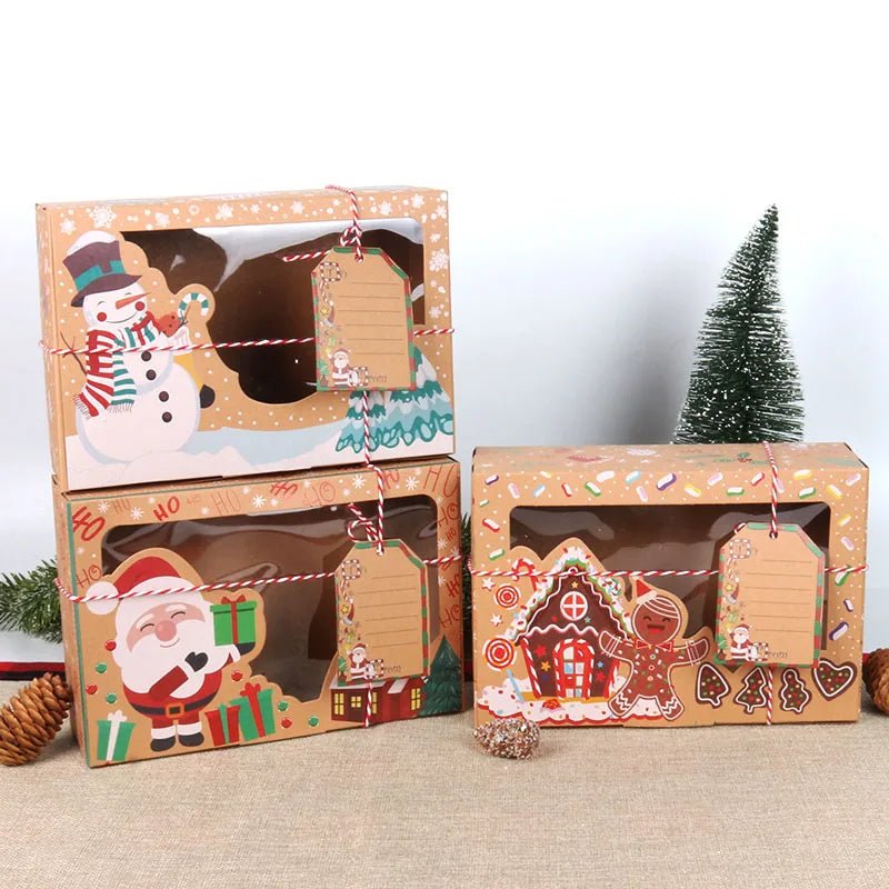 best Christmas paper Kids Candy Box Bag Navidad 2021 New year christmas home decoration Natal gift bags Kerst Noel Treats packing box shop online at M2K Trends for