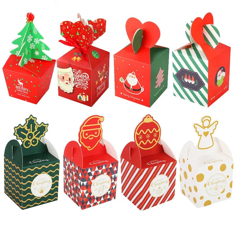 best Christmas paper Kids Candy Box Bag Navidad 2021 New year christmas home decoration Natal gift bags Kerst Noel Treats packing box shop online at M2K Trends for