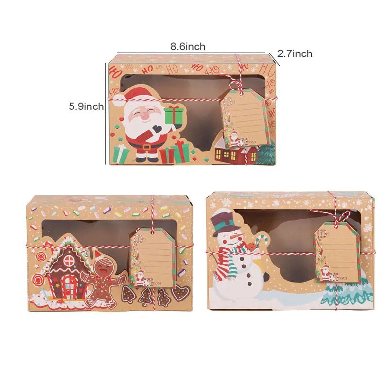 best Christmas paper Kids Candy Box Bag Navidad 2021 New year christmas home decoration Natal gift bags Kerst Noel Treats packing box shop online at M2K Trends for