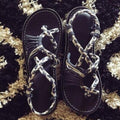 best Colorblock knot sandals 0 shop online at M2K Trends for