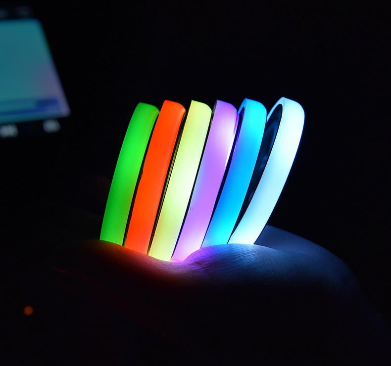 best Colorful Cup Holder LED Light-up Coaster Solar & USB Charging Non-slip Coaster Ambient Light For Car Automatically 0 shop online at M2K Trends for Wireless