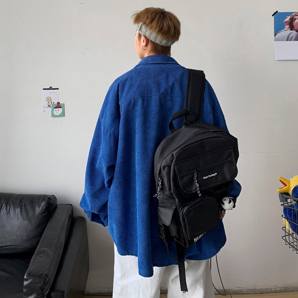 best Corduroy Men Shirts For Men Clothing Harajuku Black Shirt Korean Style Men Shirt Long Sleeve Vintage Clothes Streetwear 3XL 2023 0 shop online at M2K Trends for