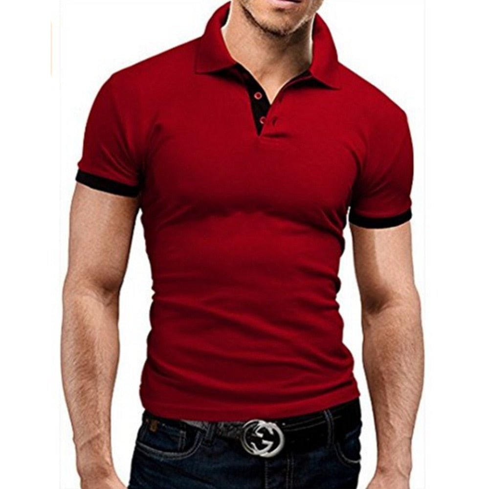 best Covrlge Polo Shirt Men Summer Stritching Men Shorts Sleeve Polo Business Clothes Luxury Men Tee Shirt Brand Polos MTP129 shop online at M2K Trends for