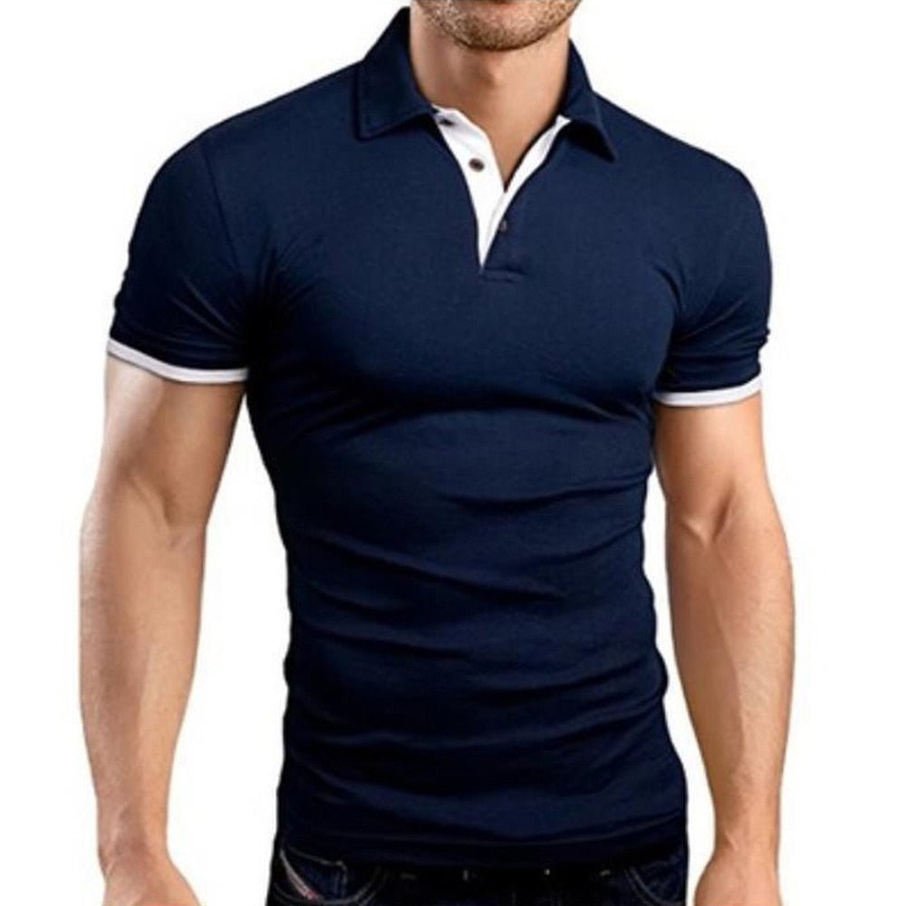 best Covrlge Polo Shirt Men Summer Stritching Men Shorts Sleeve Polo Business Clothes Luxury Men Tee Shirt Brand Polos MTP129 shop online at M2K Trends for