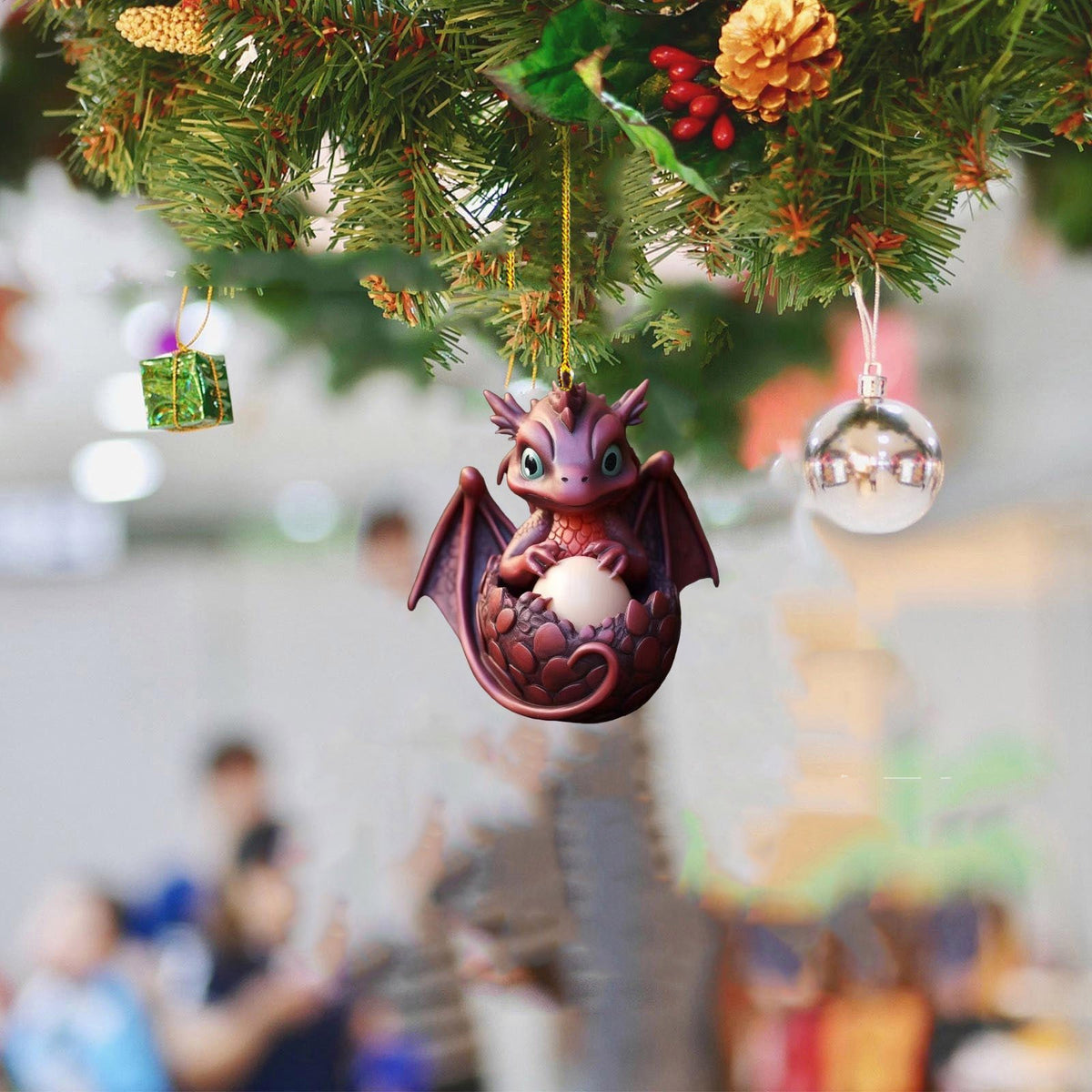 best Creative Dragon Egg Treasure Acrylic Automobile Hanging Ornament Christmas Decorations 0 shop online at M2K Trends for