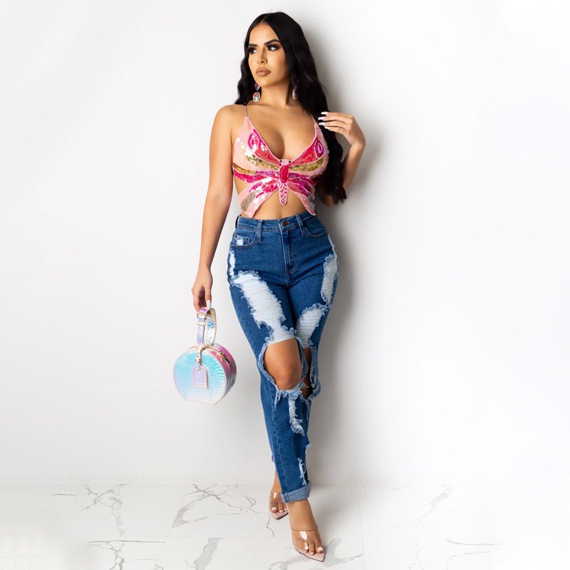 best Crop Top Women Summer Tops Vintage Tank Top T Shirt Bandage 0 shop online at M2K Trends for