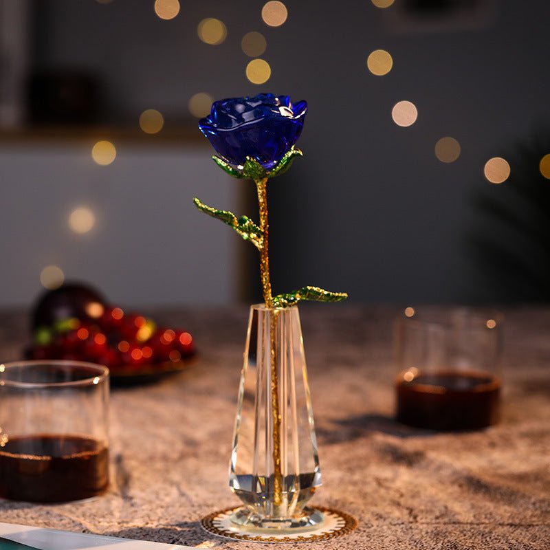 best Crystal Rose Creative Memorial Day Decoration Ornament Valentine's Day Gift Accessories shop online at M2K Trends for gift