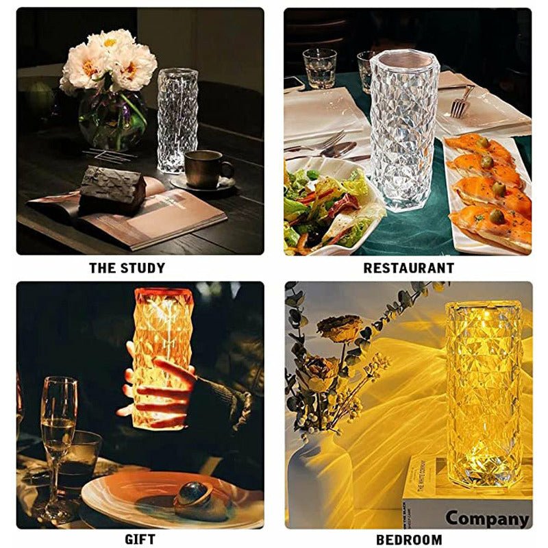 best Crystal Table Lamp Touch Remote Diamond Lamps Room Decor Atmosphere Lighting shop online at M2K Trends for LED Lamps
