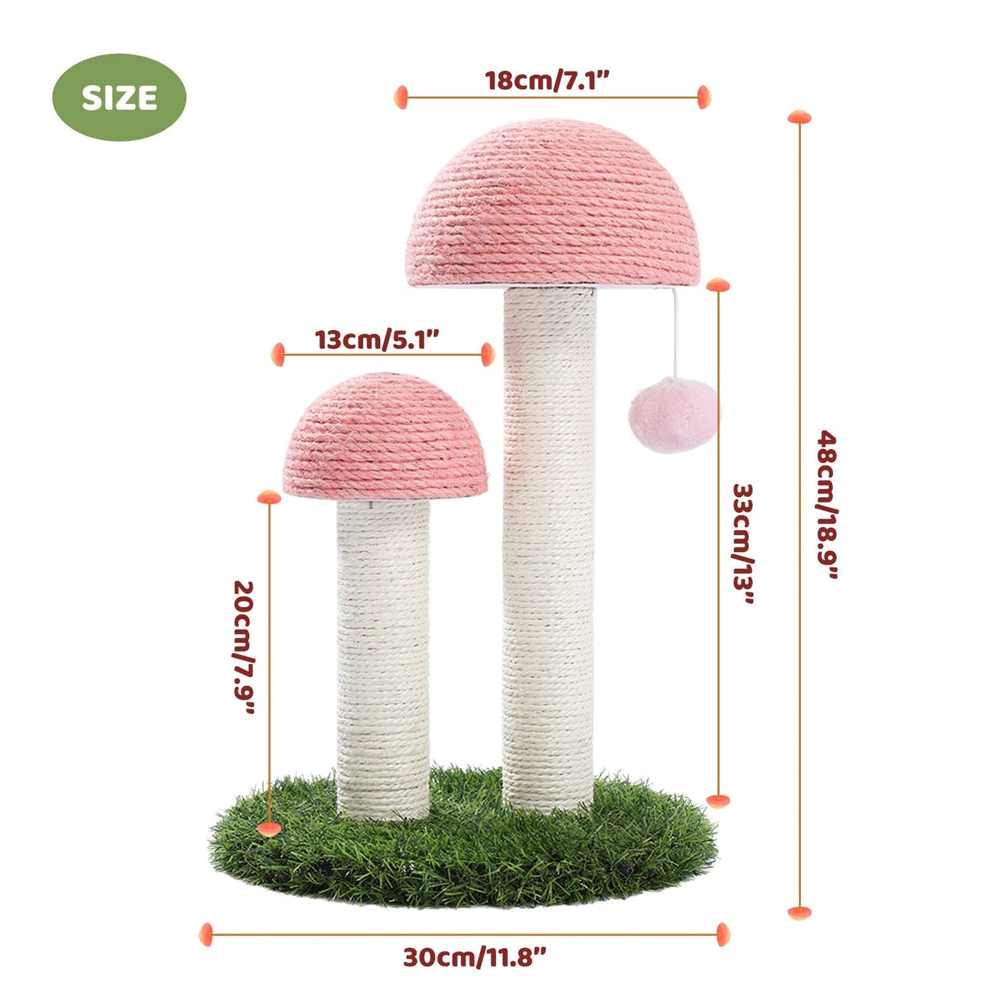 best Cute Cactus Pet Cat Tree Toy with Ball Scratching Post for Cat Kitten Climbing Mushroom Condo Protecting Furniture Fast Delivery Cute Cactus shop online at M2K Trends for Cute Cactus