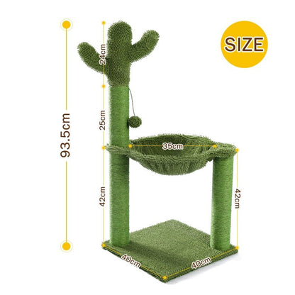 best Cute Cactus Pet Cat Tree Toy with Ball Scratching Post for Cat Kitten Climbing Mushroom Condo Protecting Furniture Fast Delivery Cute Cactus shop online at M2K Trends for Cute Cactus