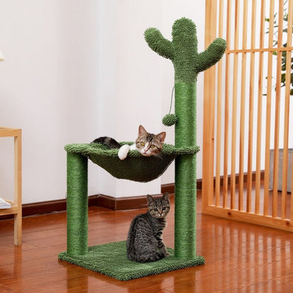 best Cute Cactus Pet Cat Tree Toy with Ball Scratching Post for Cat Kitten Climbing Mushroom Condo Protecting Furniture Fast Delivery Cute Cactus shop online at M2K Trends for Cute Cactus