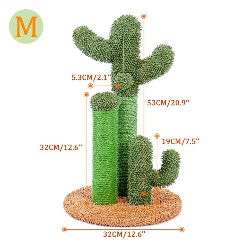 best Cute Cactus Pet Cat Tree Toy with Ball Scratching Post for Cat Kitten Climbing Mushroom Condo Protecting Furniture Fast Delivery Cute Cactus shop online at M2K Trends for Cute Cactus