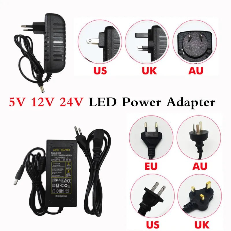 best DC 5V 12V 24V 1A 2A 3A 5A 6A 7A 8A 10A Power Supply AC 100-240V for 5050 3528 5630 LED Strip Light Transformer Charger Adapter shop online at M2K Trends for