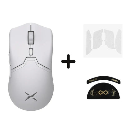 best Delux M800 PRO PAW3395 Wireless Gaming Mouse Bluetooth Tri-Mode Connection 26000DPI Huano Pink Switches Macro Mice For PC Gamer shop online at M2K Trends for