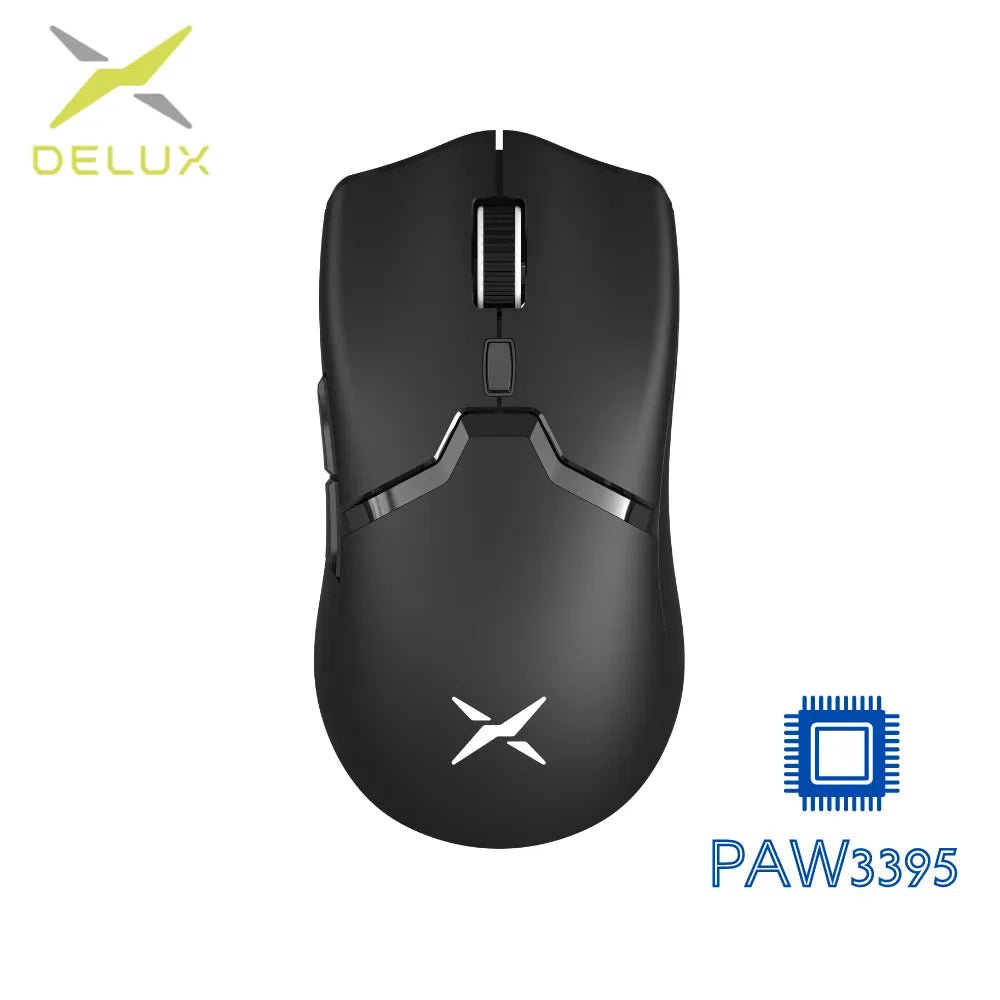 best Delux M800 PRO PAW3395 Wireless Gaming Mouse Bluetooth Tri-Mode Connection 26000DPI Huano Pink Switches Macro Mice For PC Gamer shop online at M2K Trends for